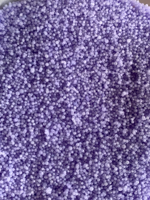 Lavender Haze pearl candle with purple textured wax beads