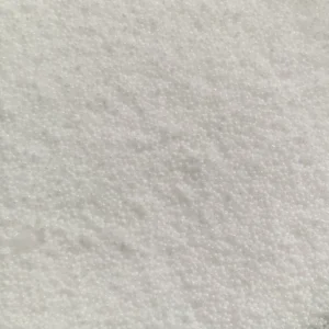 Crystal White pearl candle with pure white wax bead texture
