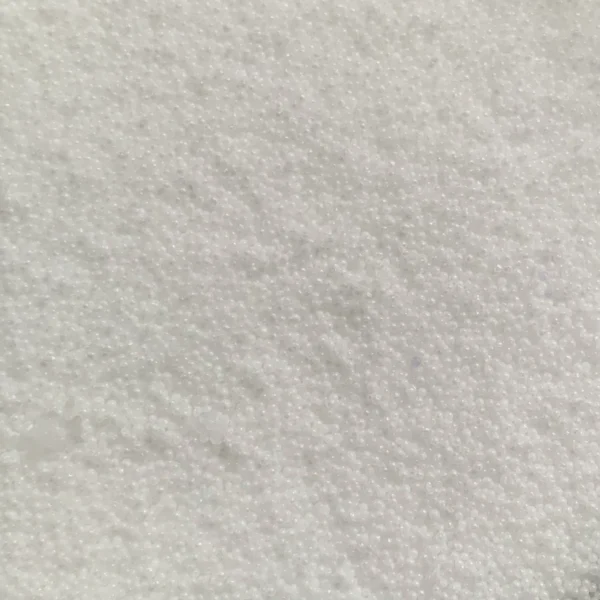Crystal White pearl candle with pure white wax bead texture